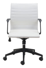 Stacy Office Chair White Office Chairs LOOMLAN By Zuo Modern