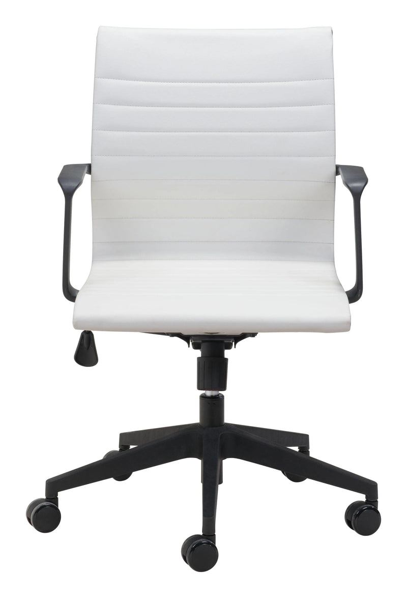 Stacy Office Chair White Office Chairs LOOMLAN By Zuo Modern