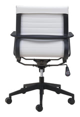 Stacy Office Chair White Office Chairs LOOMLAN By Zuo Modern