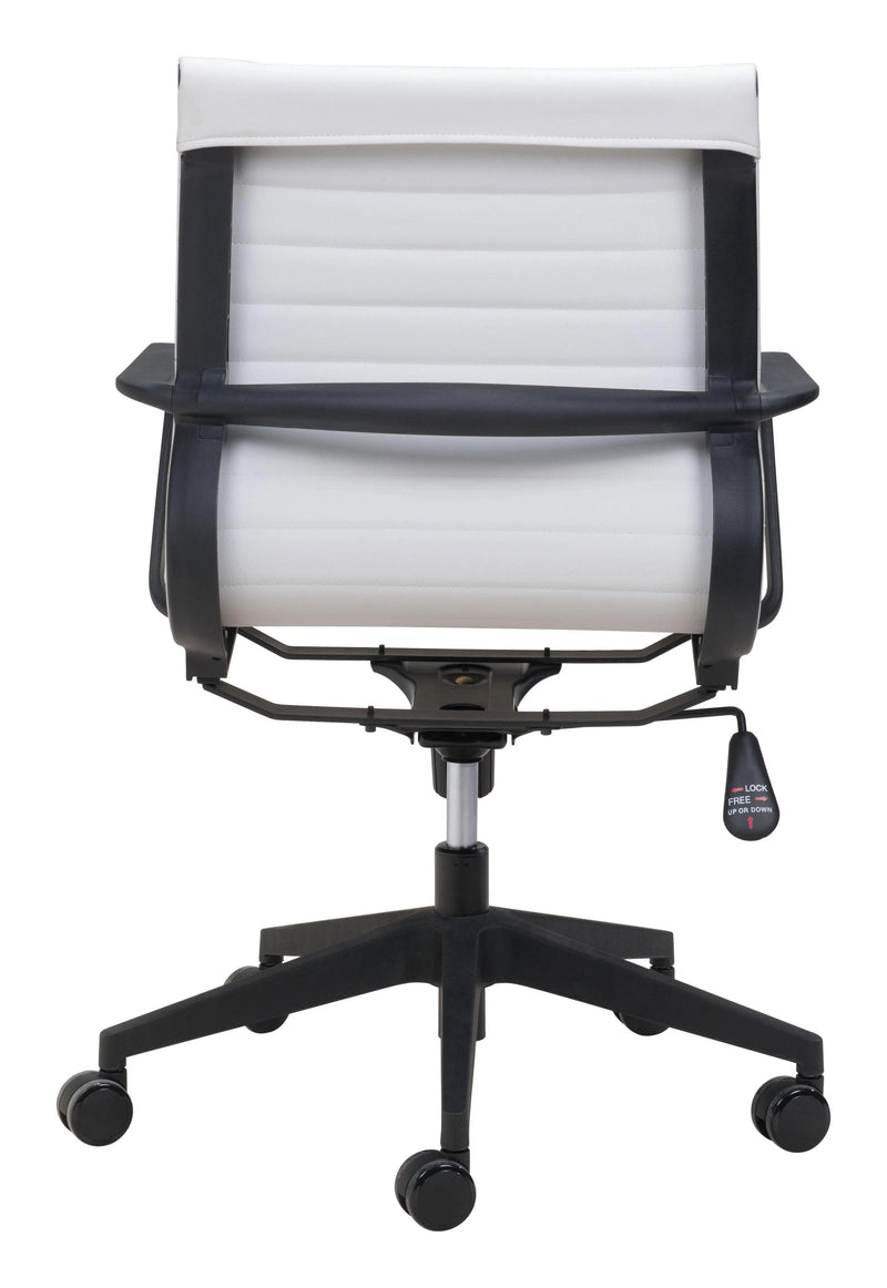 Stacy Office Chair White Office Chairs LOOMLAN By Zuo Modern