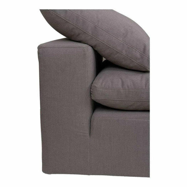 Stain Resistant Performance Fabric Grey Modular Slipper Chair Modular Components LOOMLAN By Moe's Home