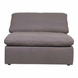 Stain Resistant Performance Fabric Grey Modular Slipper Chair Modular Components LOOMLAN By Moe's Home