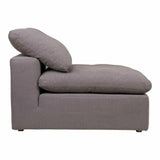 Stain Resistant Performance Fabric Grey Modular Slipper Chair Modular Components LOOMLAN By Moe's Home