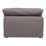 Stain Resistant Performance Fabric Grey Modular Slipper Chair Modular Components LOOMLAN By Moe's Home