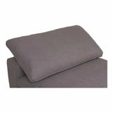 Stain Resistant Performance Fabric Grey Modular Slipper Chair Modular Components LOOMLAN By Moe's Home