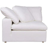 Stain Resistant Performance Fabric White Modular Corner Chair Modular Components LOOMLAN By Moe's Home