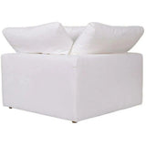 Stain Resistant Performance Fabric White Modular Corner Chair Modular Components LOOMLAN By Moe's Home