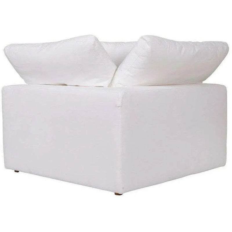 Stain Resistant Performance Fabric White Modular Corner Chair Modular Components LOOMLAN By Moe's Home