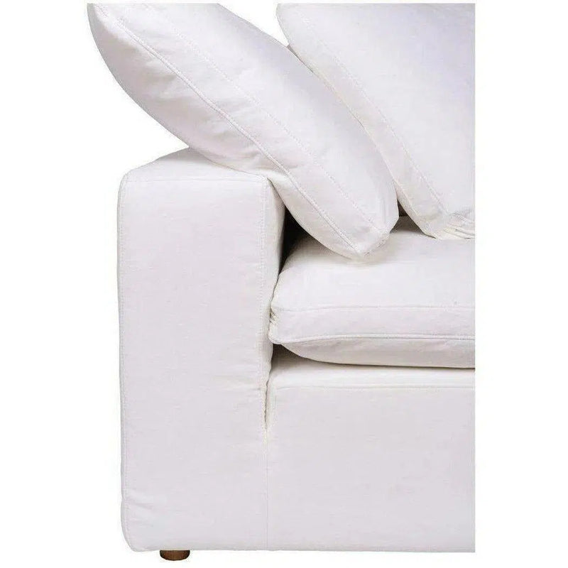 Stain Resistant Performance Fabric White Modular Corner Chair Modular Components LOOMLAN By Moe's Home