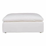 Stain Resistant Performance Fabric White Modular Ottoman Modular Components LOOMLAN By Moe's Home