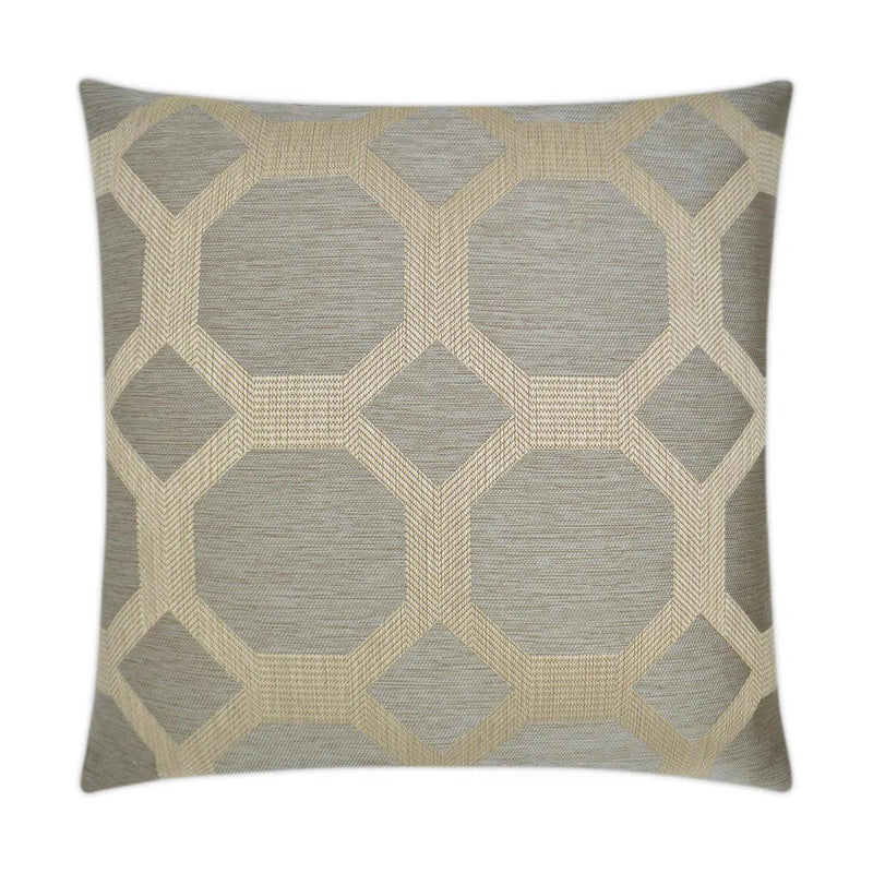 Statler Taupe Brown Throw Pillow With Insert Throw Pillows LOOMLAN By D.V. Kap