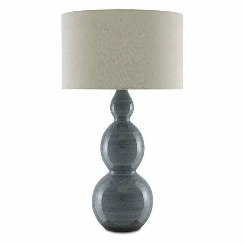 Steel Blue Cymbeline Table Lamp Table Lamps LOOMLAN By Currey & Co