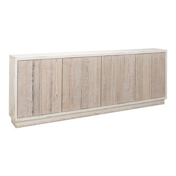 Stefano Extra Long Narrow Sideboard Slim Credenza Antique White Sideboards LOOMLAN By Sarreid