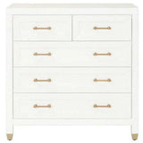 Stella 5-Drawer Bedroom White Chest of Drawers Chests LOOMLAN By Essentials For Living