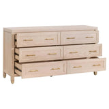 Stella 6-Drawer Double Dresser Dressers LOOMLAN By Essentials For Living