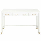 Stella Desk With Drawers White Home Office Desks LOOMLAN By Essentials For Living