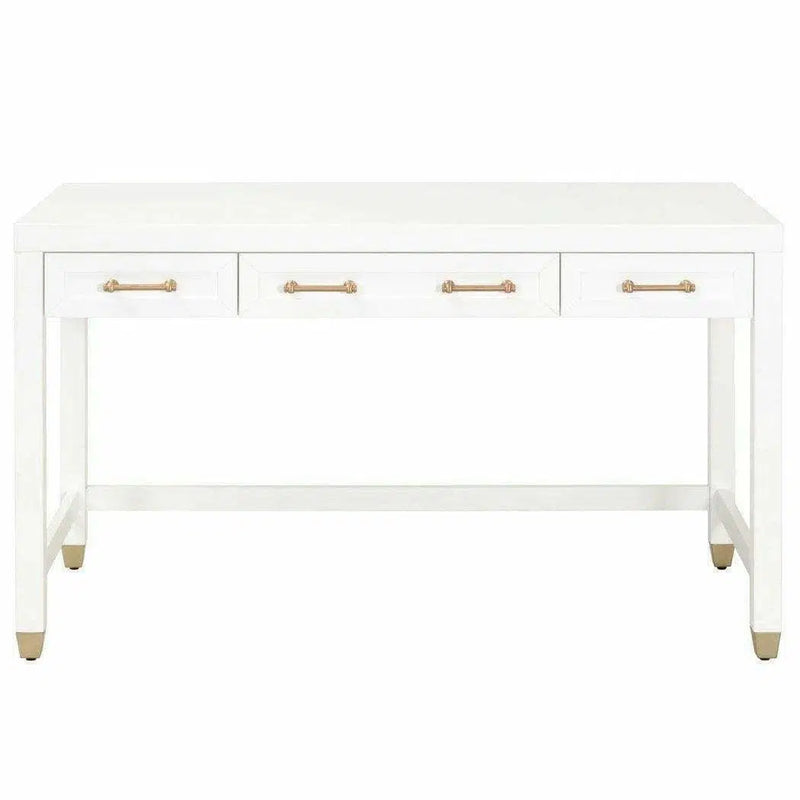 Stella Desk With Drawers White Home Office Desks LOOMLAN By Essentials For Living