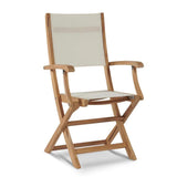 Stella Teak Outdoor Folding Armchair Outdoor Dining Chairs LOOMLAN By HiTeak