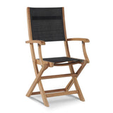 Stella Teak Outdoor Folding Armchair Outdoor Dining Chairs LOOMLAN By HiTeak