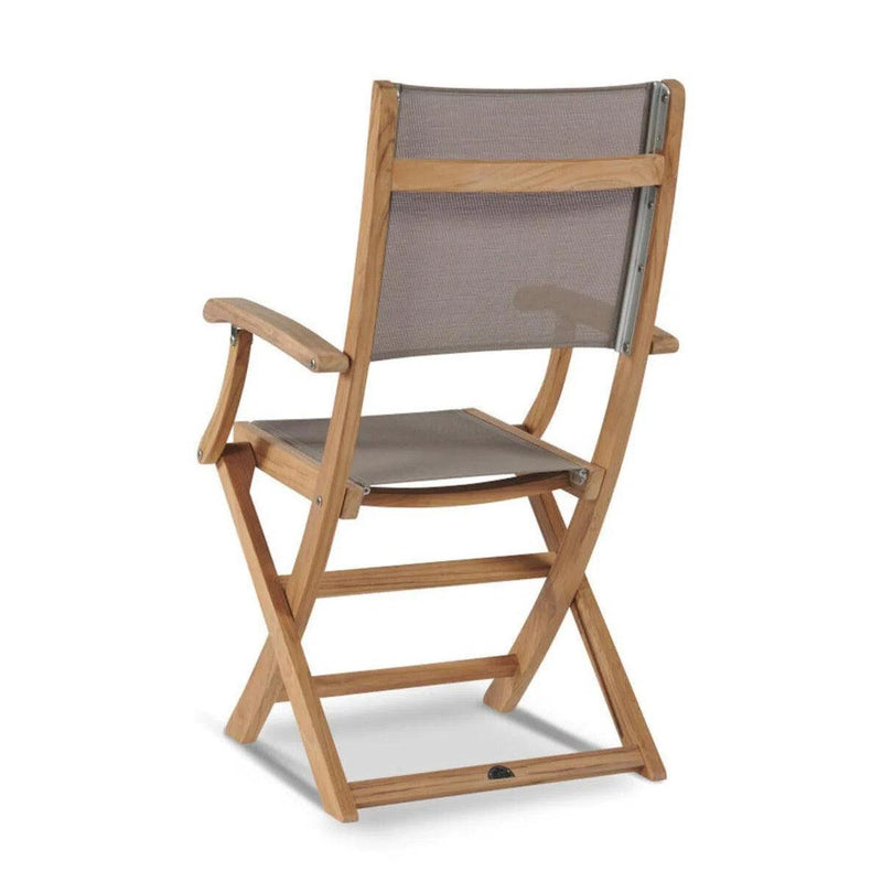 Stella Teak Outdoor Folding Armchair Outdoor Dining Chairs LOOMLAN By HiTeak