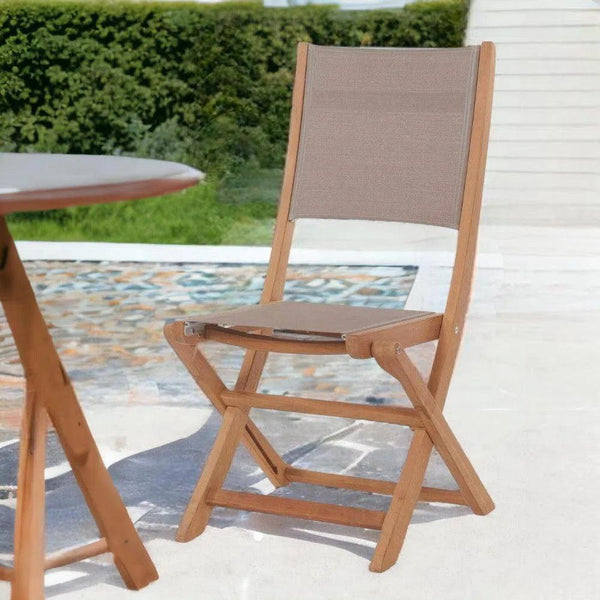 Stella Teak Outdoor Folding Chair Outdoor Dining Chairs LOOMLAN By HiTeak