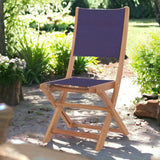 Stella Teak Outdoor Folding Chair Outdoor Dining Chairs LOOMLAN By HiTeak