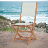 Stella Teak Outdoor Folding Chair Outdoor Dining Chairs LOOMLAN By HiTeak