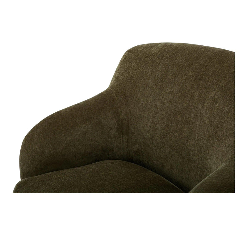 Stevie Polyester Upholstered Lounge Armchair Lounge Chairs LOOMLAN By Moe's Home