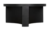 Steward Steel Black Round Coffee Table (Variant B) Coffee Tables LOOMLAN By Noir