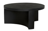 Steward Steel Black Round Coffee Table (Variant B) Coffee Tables LOOMLAN By Noir