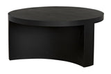 Steward Steel Black Round Coffee Table (Variant B) Coffee Tables LOOMLAN By Noir