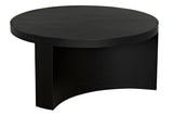 Steward Steel Black Round Coffee Table (Variant B) Coffee Tables LOOMLAN By Noir