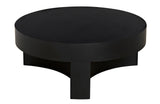 Steward Steel Black Round Coffee Table (Variant C) Coffee Tables LOOMLAN By Noir