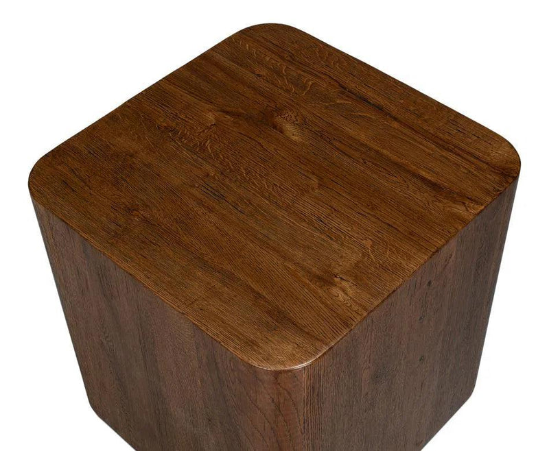 Stewart Natural Wood Square Side Table Side Tables LOOMLAN By Sarreid