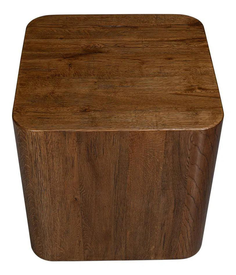 Stewart Natural Wood Square Side Table Side Tables LOOMLAN By Sarreid