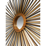 Stick Firework Natural Wooden Wall Mirror Wall Mirrors LOOMLAN By Urbia