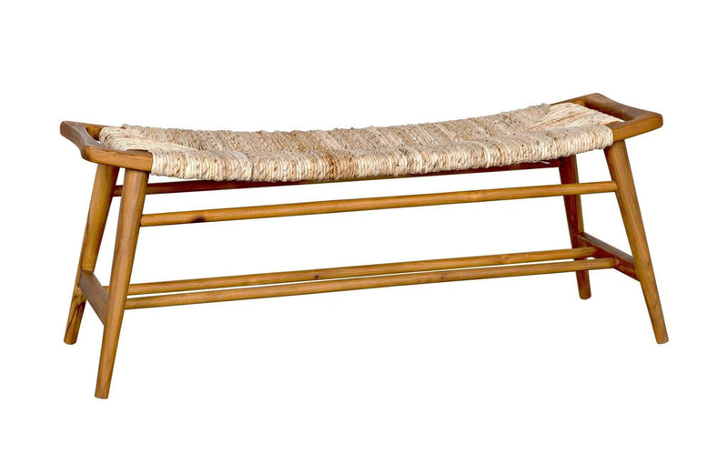 Stockholm Bench with Woven Seat Bedroom Benches LOOMLAN By Noir