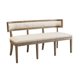 Stonebridge Three Seat Banquette Dining Benches LOOMLAN By Furniture Classics