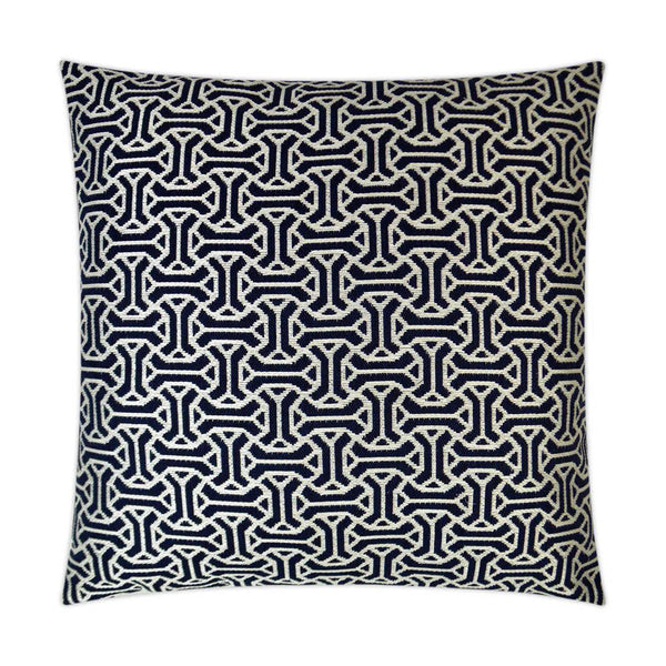 Stoneking Navy Blue Throw Pillow With Insert Throw Pillows LOOMLAN By D.V. Kap