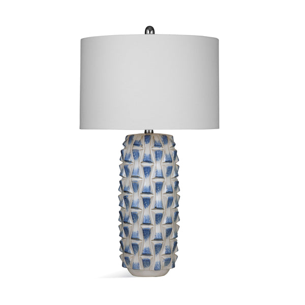 Stones Ceramic Blue Table Lamp Table Lamps LOOMLAN By Bassett Mirror