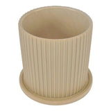 Stoneware Kuhi Planter Large Light Beige Outdoor Planters LOOMLAN By Moe's Home