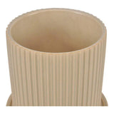 Stoneware Kuhi Planter Large Light Beige Outdoor Planters LOOMLAN By Moe's Home