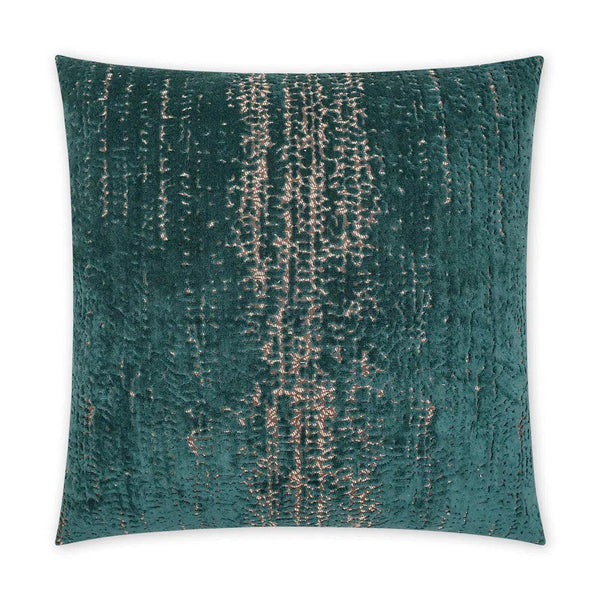 Stonewash Emerald Teal Throw Pillow With Insert Throw Pillows LOOMLAN By D.V. Kap