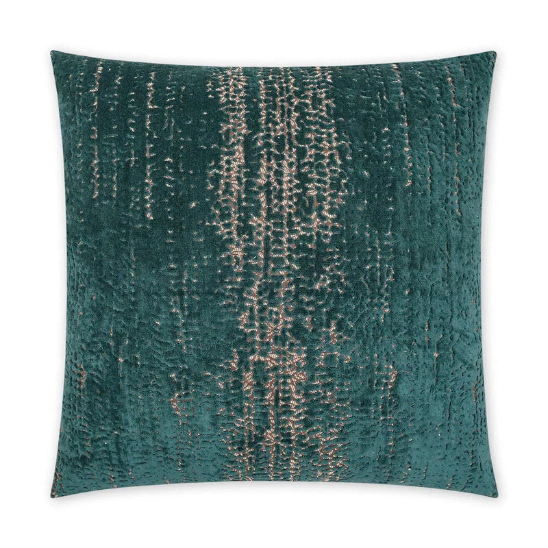 Stonewash Emerald Teal Throw Pillow With Insert Throw Pillows LOOMLAN By D.V. Kap