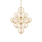 Storrs Iron and Glass Gold Chandelier Chandeliers LOOMLAN By Currey & Co