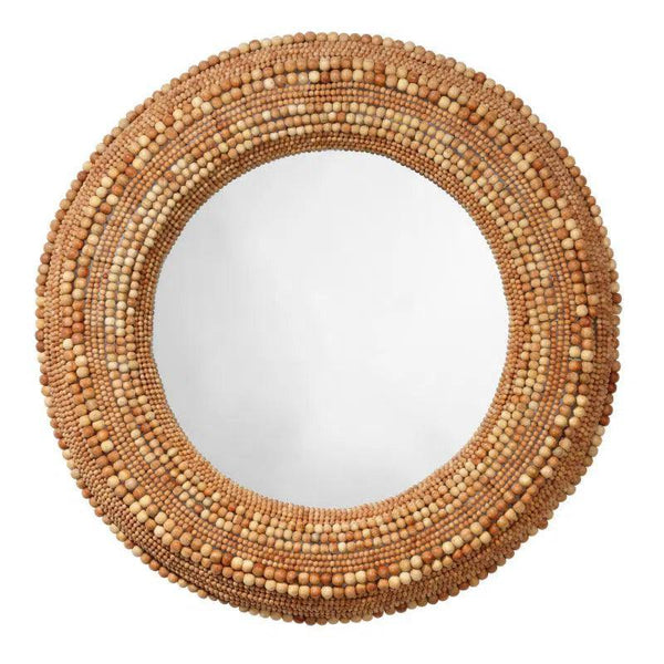 Strand Beaded Mirror - Natural Wall Mirrors LOOMLAN By Jamie Young