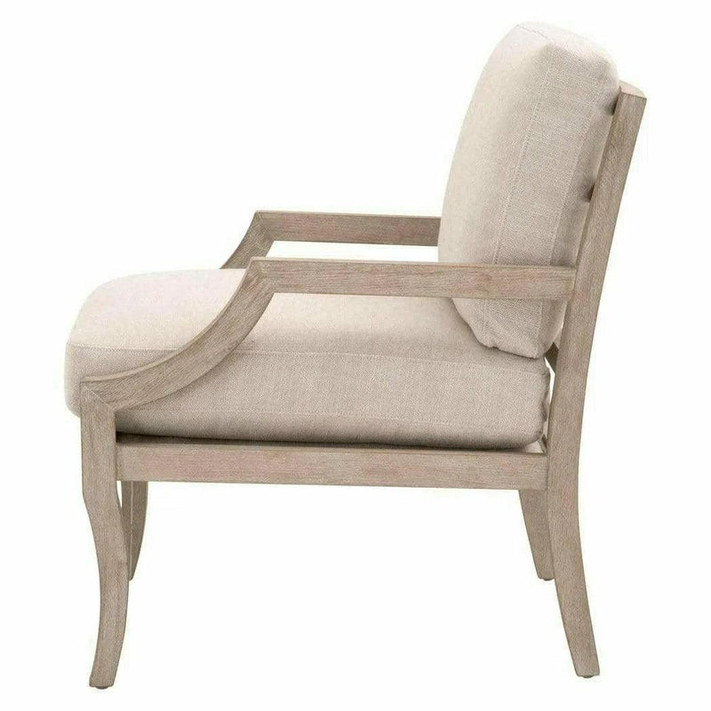 Stratton Club Chair Bisque Natural Gray Beech Club Chairs LOOMLAN By Essentials For Living