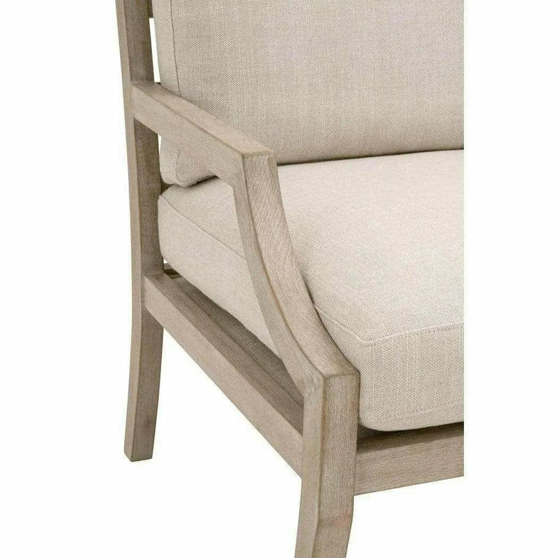 Stratton Club Chair Bisque Natural Gray Beech Club Chairs LOOMLAN By Essentials For Living