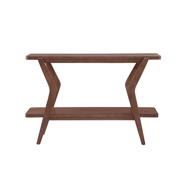 Stratton Wood Brown Rectangular Console Table Console Tables LOOMLAN By Bassett Mirror