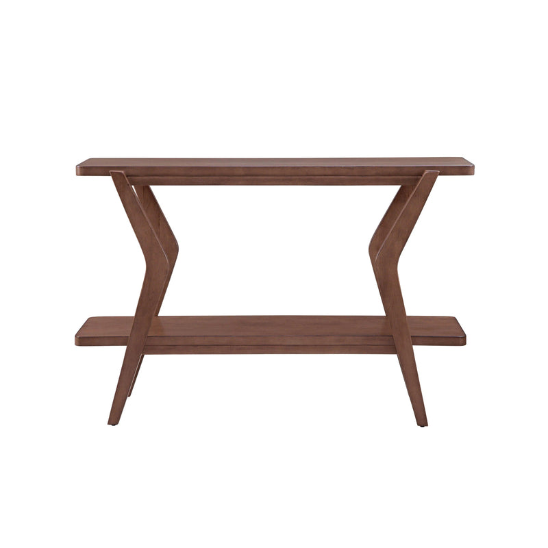 Stratton Wood Brown Rectangular Console Table Console Tables LOOMLAN By Bassett Mirror